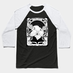 Dragonfly art nouveau frame Baseball T-Shirt